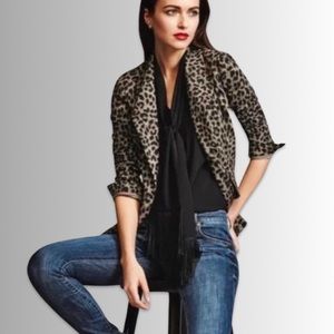 CAbi Leopard Print Blazer